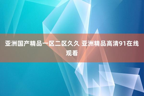 亚洲国产精品一区二区久久 亚洲精品高清91在线观看