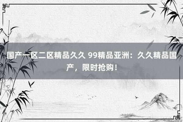 国产一区二区精品久久 99精品亚洲：久久精品国产，限时抢购！