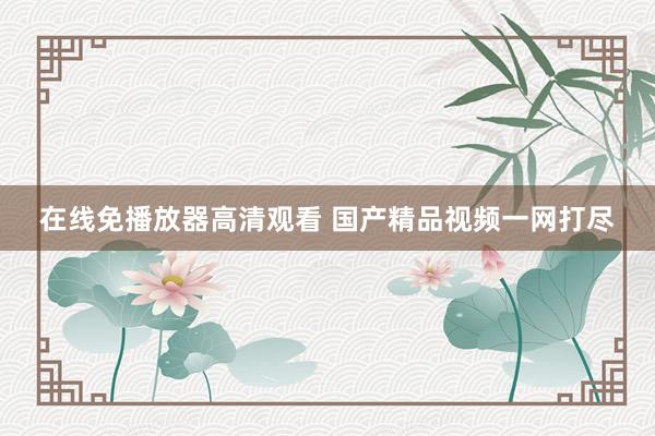 在线免播放器高清观看 国产精品视频一网打尽
