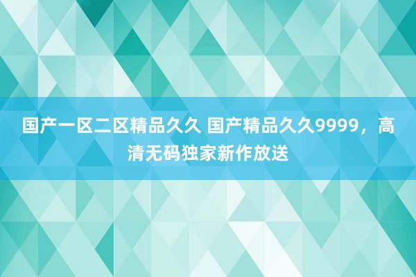 国产一区二区精品久久 国产精品久久9999，高清无码独家新作放送
