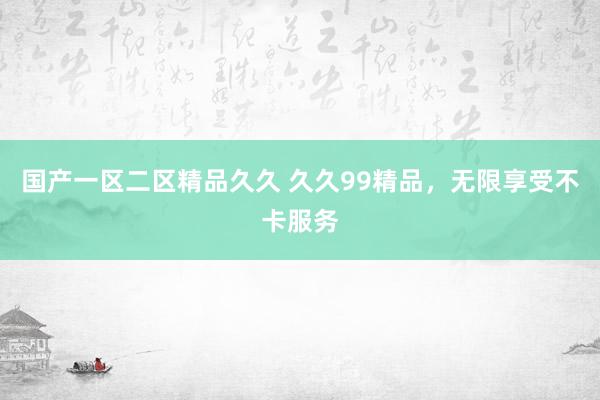 国产一区二区精品久久 久久99精品，无限享受不卡服务