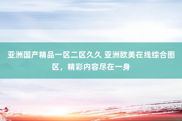 亚洲国产精品一区二区久久 亚洲欧美在线综合图区，精彩内容尽在一身