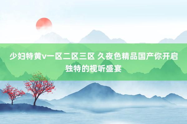少妇特黄v一区二区三区 久夜色精品国产你开启独特的视听盛宴