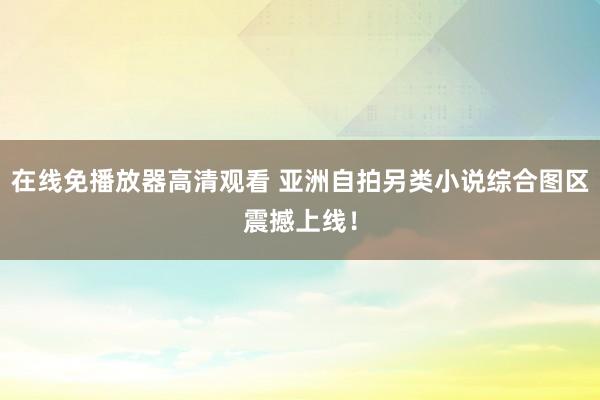 在线免播放器高清观看 亚洲自拍另类小说综合图区震撼上线！