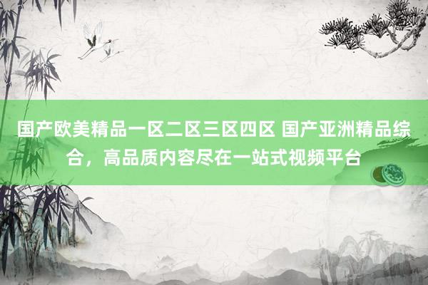 国产欧美精品一区二区三区四区 国产亚洲精品综合，高品质内容尽在一站式视频平台