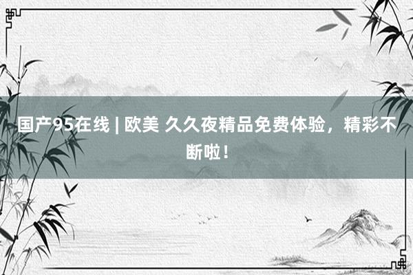 国产95在线 | 欧美 久久夜精品免费体验，精彩不断啦！